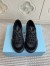 Prada Women's Speedrocks in Black Mesh and Leather