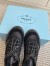 Prada Women's Speedrocks in Black Mesh and Leather