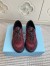 Prada Women's Speedrocks in Burgundy Mesh and Leather