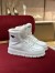 Prada Women's High-top Sneakers in Leather and Shearling