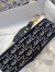 Dior Shoulder Strap In Blue Dior Oblique Embroidered Velvet