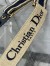 Dior Adjustable Shoulder Strap with Ring in Blue Embroidery Canvas