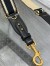 Dior Adjustable Shoulder Strap with Ring in Black Embroidery Canvas