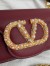 Valentino Loco Small Shoulder Bag in Bordeaux Calfskin With Jewel Logo