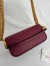 Valentino Loco Small Shoulder Bag in Bordeaux Calfskin With Jewel Logo