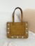 Valentino Nellcote Mini Shopping Bag in Brown Suede Calfskin