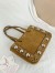 Valentino Nellcote Mini Shopping Bag in Brown Suede Calfskin