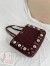Valentino Nellcote Mini Shopping Bag in Chocolate Suede Calfskin