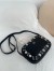 Valentino Nellcote Camera Bag in Black Grained Calfskin 
