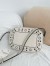 Valentino Nellcote Camera Bag in White Grained Calfskin 
