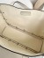 Valentino Nellcote Medium Shopping Bag in White Grained Calfskin