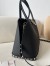 Valentino Small Rockstud Foldover Top Handle Bag in Black Grainy Leather
