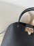 Valentino Small Rockstud Foldover Top Handle Bag in Black Grainy Leather