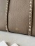 Valentino Garavani Rockstud Shopping Bag in Taupe Grainy Leather