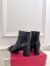 Valentino Valet Du Roi Ankle Boots 60mm in Black Lambskin