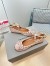 Valentino Garavani Rockstud Ballerina In Beige Satin