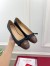 Valentino Valet Du Roi Ballerina in Black Lambskin