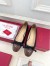 Valentino Valet Du Roi Ballerina in Black Lambskin