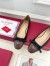 Valentino Valet Du Roi Ballerina in Black Lambskin