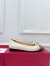 Valentino Valet Du Roi Ballerina in White Lambskin