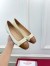 Valentino Valet Du Roi Ballerina in White Lambskin