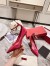 Valentino Tan-Go Pumps 100mm In Rose Red Patent Leather