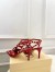 Valentino Garavani Studdy Pumps 100mm in Red Kidskin