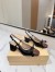 Valentino Valet Du Roi Slingback Pumps 60mm in Black Lambskin