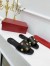 Valentino Roman Stud Slide Sandals In Black Nappa Leather