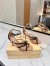 Valentino Garavani Bepointy Sandals 100mm in Nude Patent Leather
