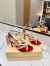 Valentino Garavani Bepointy Sandals 100mm in Red Patent Leather