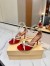 Valentino Garavani Bepointy Sandals 100mm in Red Patent Leather