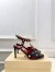 Valentino Garavani Studdy Sandals 100mm in Black Kidskin