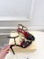 Valentino Garavani Studdy Sandals 100mm in Black Kidskin