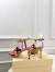 Valentino Garavani Studdy Sandals 100mm in Pink Kidskin