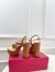 Valentino VLogo Signature Platform Sandals 115mm in Raffia 