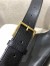 Saint Laurent Classic Monogram Belt Bag In Black Grained Leather