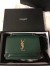 Saint Laurent WOC Sunset Chain Wallet In Green Calfskin