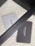 Saint Laurent Cassandre Square Buckle Belt 20MM In Black Calfskin