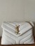 Saint Laurent Loulou Small Bag In White Matelasse Leather