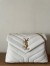 Saint Laurent Loulou Small Bag In White Matelasse Leather