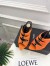 Saint Laurent Emilie Mules in Orange Satin