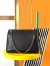 Saint Laurent Niki Medium Chain Bag in Black Grained Lambskin