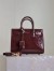 Saint Laurent Sac De Jour Nano Bag in Bordeaux Patent Calfskin