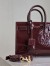 Saint Laurent Sac De Jour Nano Bag in Bordeaux Patent Calfskin
