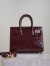 Saint Laurent Sac De Jour Nano Bag in Bordeaux Patent Calfskin