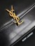 Saint Laurent Solferino Medium Shoulder Bag in Black Box Calfskin
