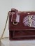 Saint Laurent Sunset Medium Chain Bag in Bordeaux Patent Calfskin