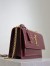 Saint Laurent Sunset Medium Chain Bag in Bordeaux Patent Calfskin