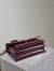 Saint Laurent Sunset Medium Chain Bag in Bordeaux Patent Calfskin